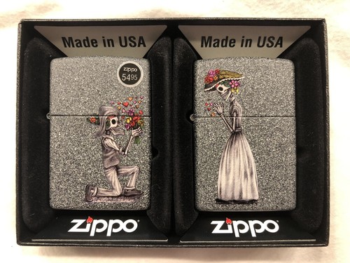 小物 Zippo Amazon.com: Zippo Skeleton Flowers Iron Stone Gift Set