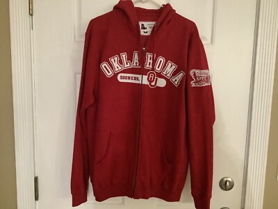 Vintage Stadium Athletics Oklahoma Sooners Sweatshirt Adult XL Crimson Hoodie