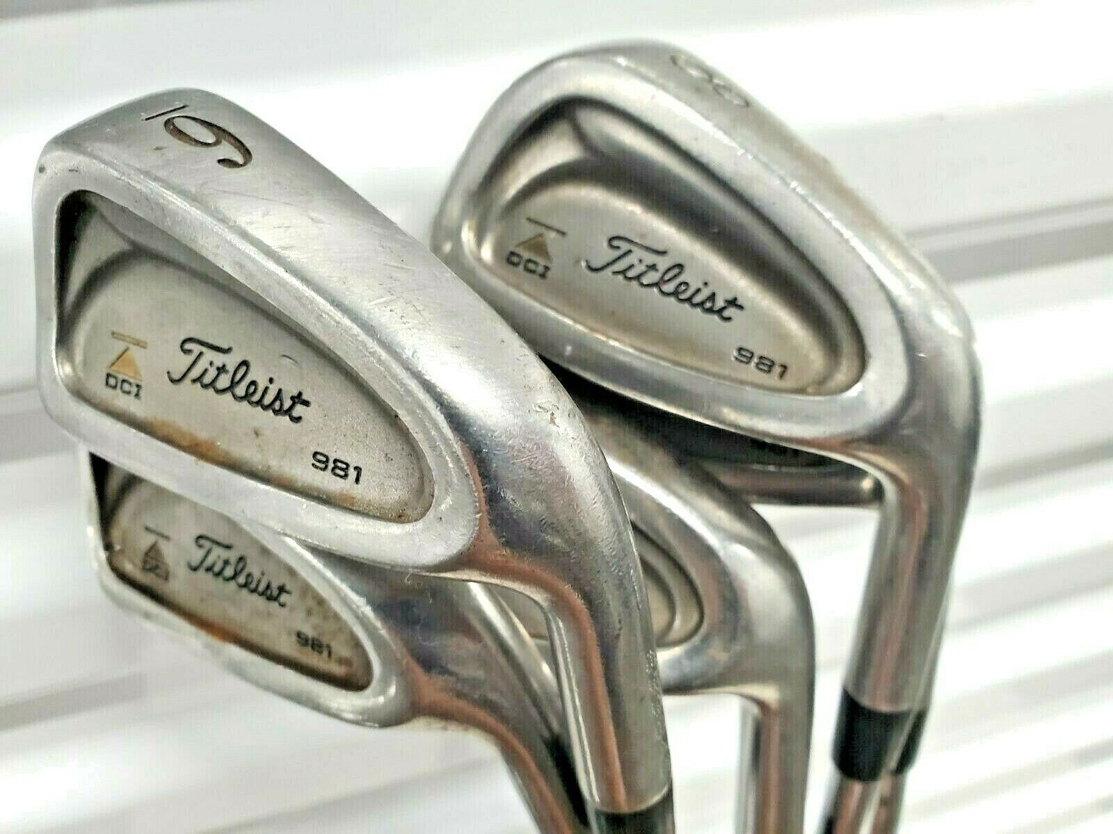 TITLEIST DCI 981 IRONS SET 6, 7, 8, 9, P STEEL SHAFT GOLF TITLEIST DCI 981 IRONS SET 6, 7, 8, 9, P STEEL SHAFT GOLF