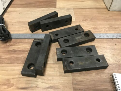 4 PAIR OF USA MADE 5 " STEEL VISE JAWS  KURT / OTHER 