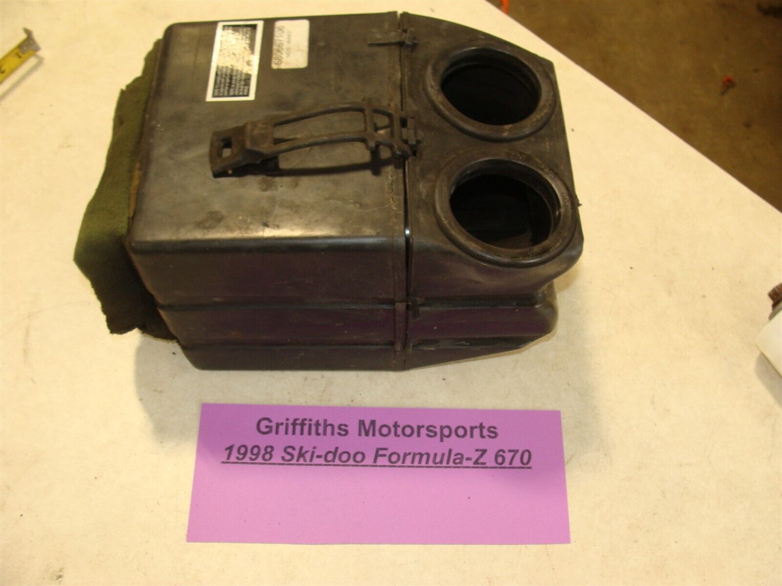 1998 SKI-DOO FORMULA Z 670 CK3 airbox breather carb boots 1998 SKI-DOO FORMULA Z 670 CK3 airbox breather carb boots