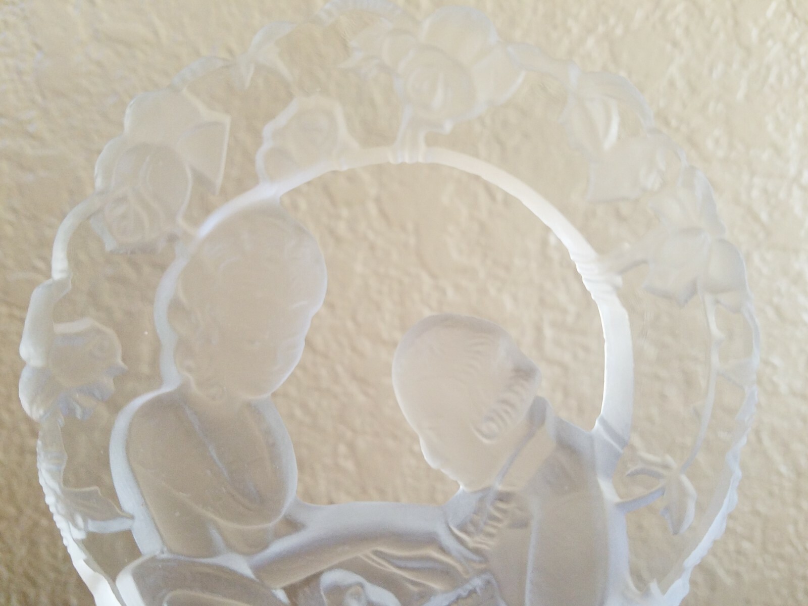 Very elegant edged glass matched pair of vintage perfume bottles