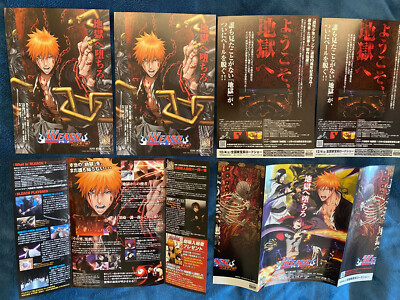BLEACH Japan flyer x3 2010 HELL VERSE ANIME Fade to Black Diamond Dust Rebellion
