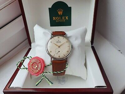 BEAUTIFUL GENTS 1950'S ROLEX PRECISION WATCH, SERVICED AND COMES BOXED
