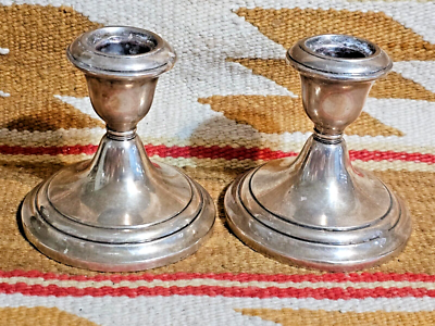 Gorham sterling store candlesticks 661