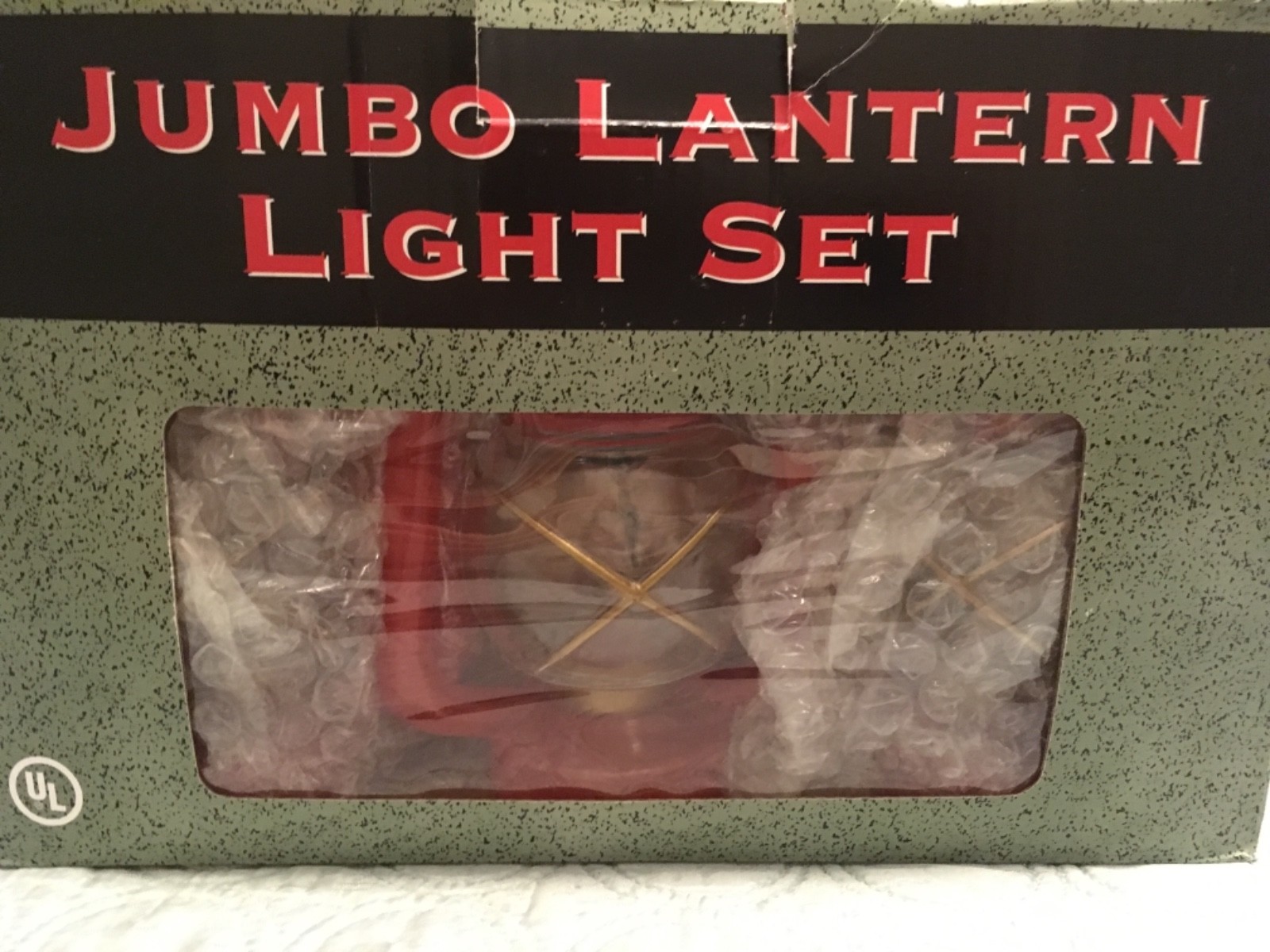 Rivers Edge Jumbo Lantern Light Set with Extra Flicker Bulbs (2 Sets/10 Ft Each)
