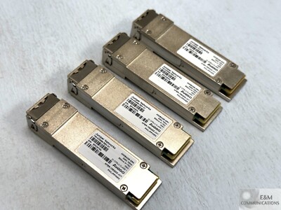 LOT OF 4 740-032986 JUNIPER AVAGO AFBR-79EQDZ-JU1 40GBASE-SR4 TRANSCEIVERS