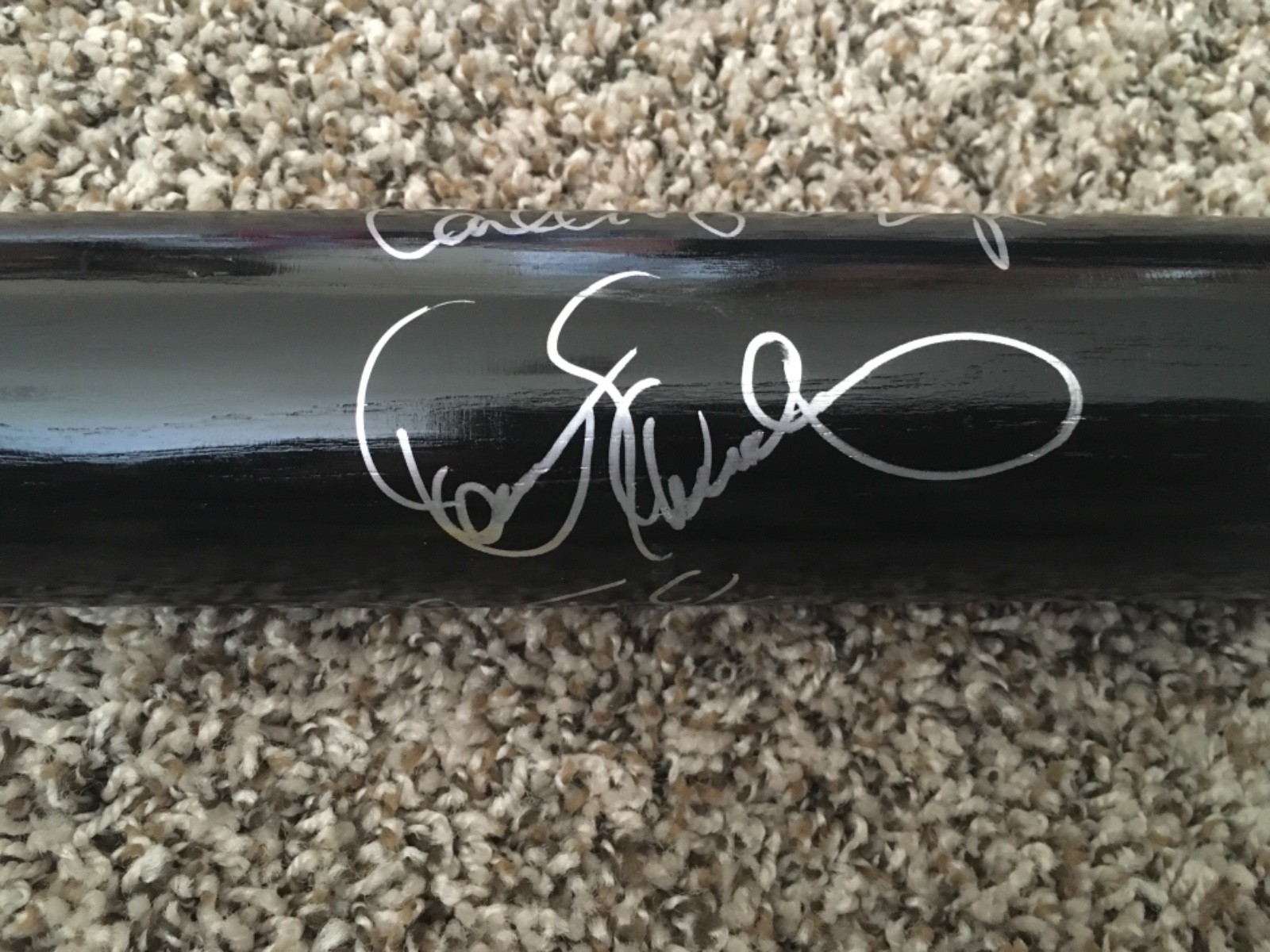 Oakland Athletics Autographed Signed Baseball Bat McGwire Henderson Eckersley A