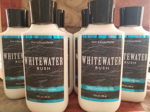 Bath Body Works (3) bottles WHITEWATER RUSH For Men Body Lotion Hand Cream 8 oz