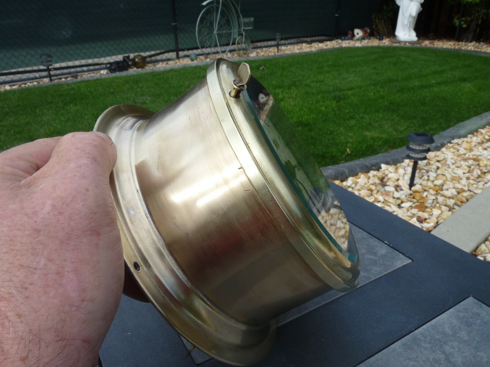 Antique  Brass Maritime 6 inch Ships Clock