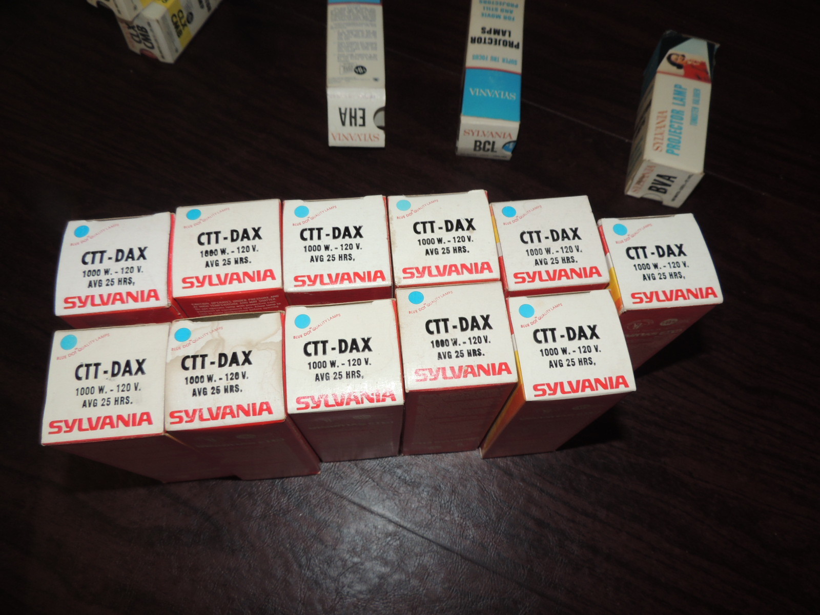 LOT OF 11 SYLVANIA CTT-DAX  PROJECTOR LAMP bulb 1000 WATT NEW OLD STOCK