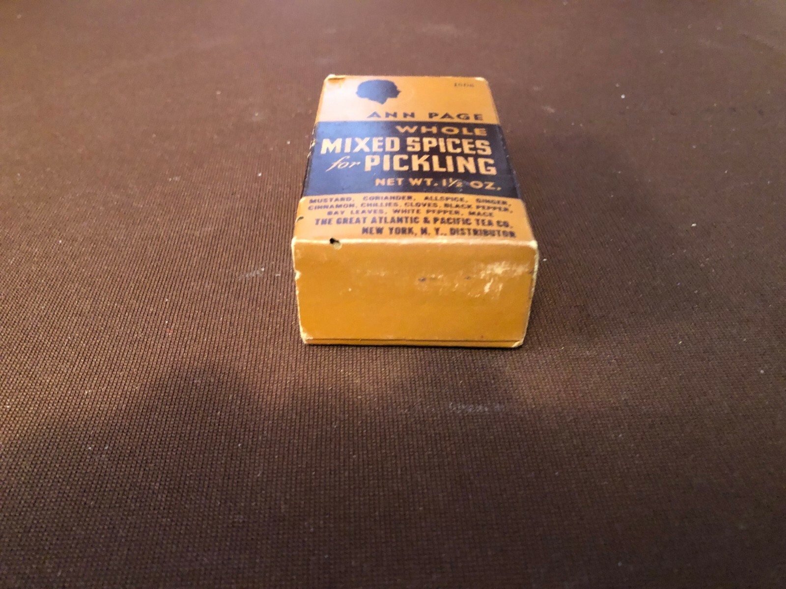 VINTAGE ANN PAGE SPICE CARDBOARD Box WHOLE Mixed Spices Never Opened