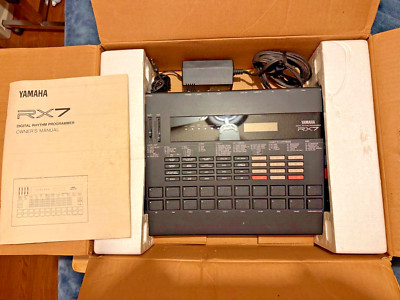 Yamaha RX7 Digital Drum Machine with box and all original accessories: FREE SHIP
