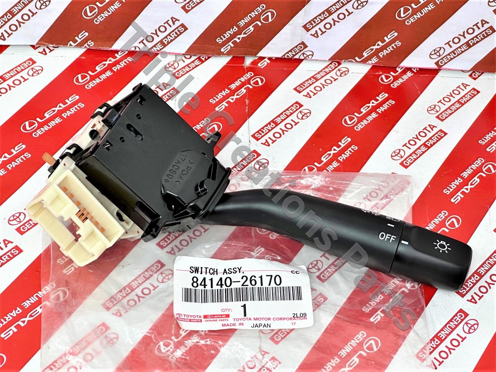TOYOTA GENUINE 84140-26170 SWITCH ASSY, HEADLAMP DIMMER OEM