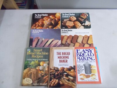 7 BREAD MACHINE COOKBOOKS I - IV EASY BREAD MAKING SPECIAL DIETS SMART RECIPES 