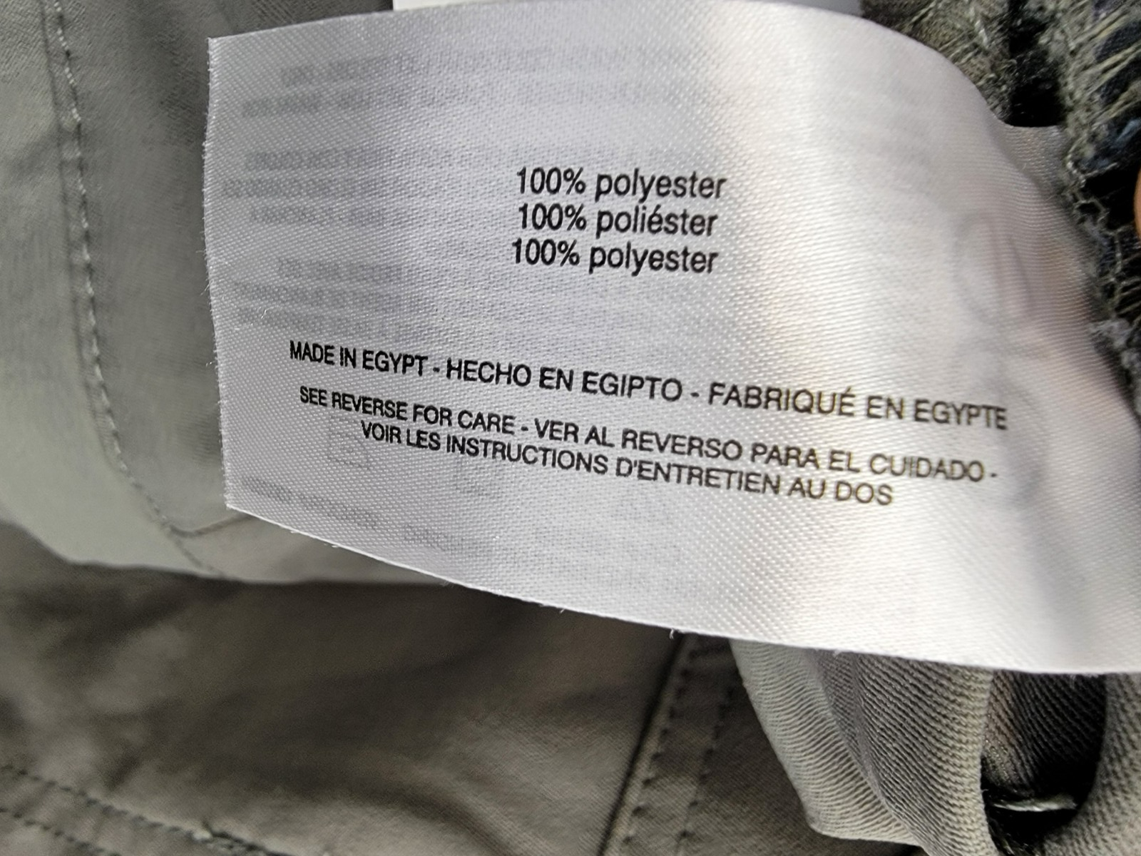 BASS OUTDOOR Essential Tech Cargo Pants Men's 40 Castor Gray Button Zip Closure - Picture 16 of 18