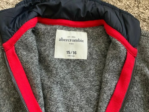 Abercrombie Kids Sweater Zip Up Size 15/16