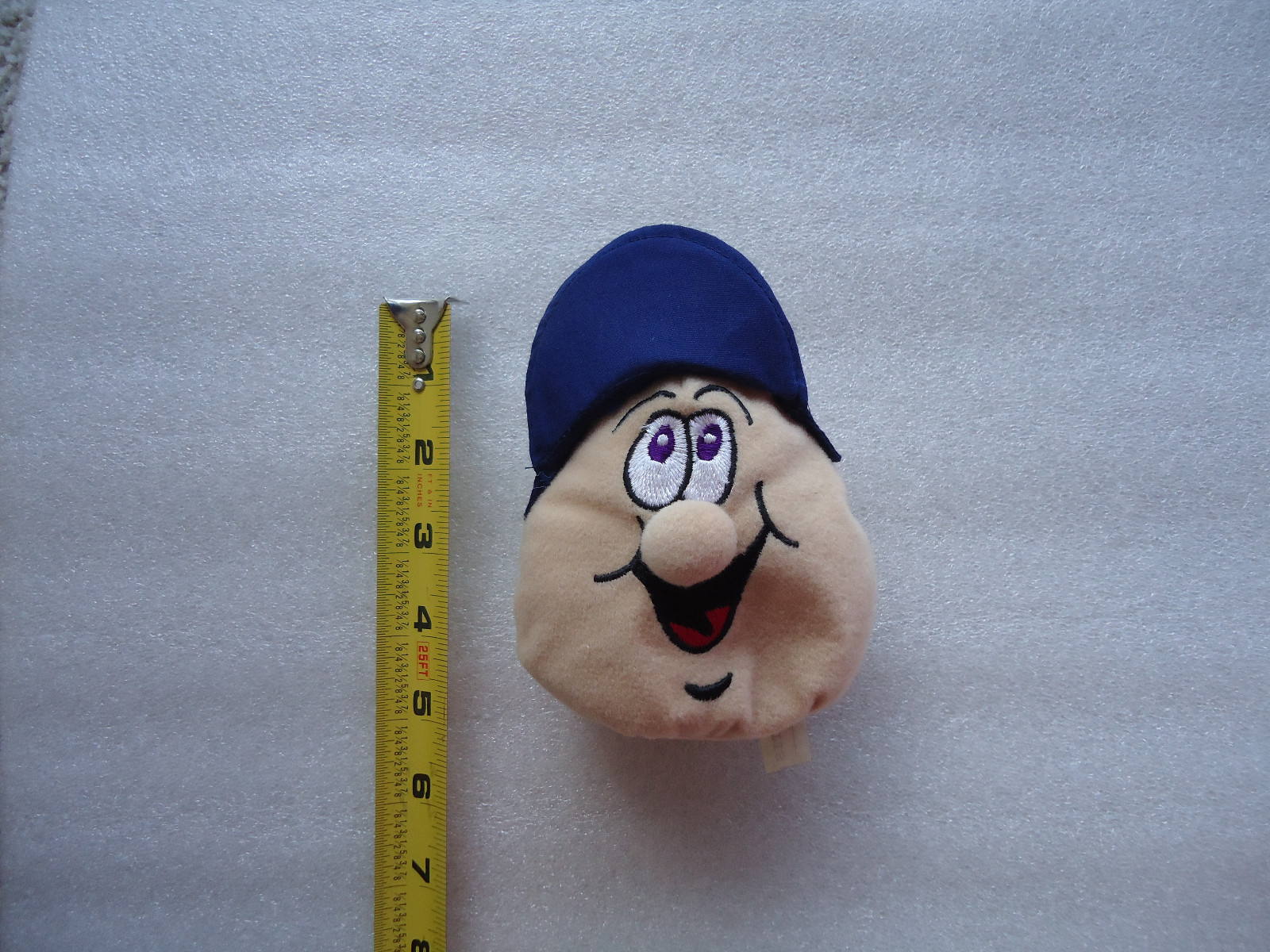 Bean Bag Toy Man's head with Blue Visor - Plays spooky laugh from Kaplan Careers