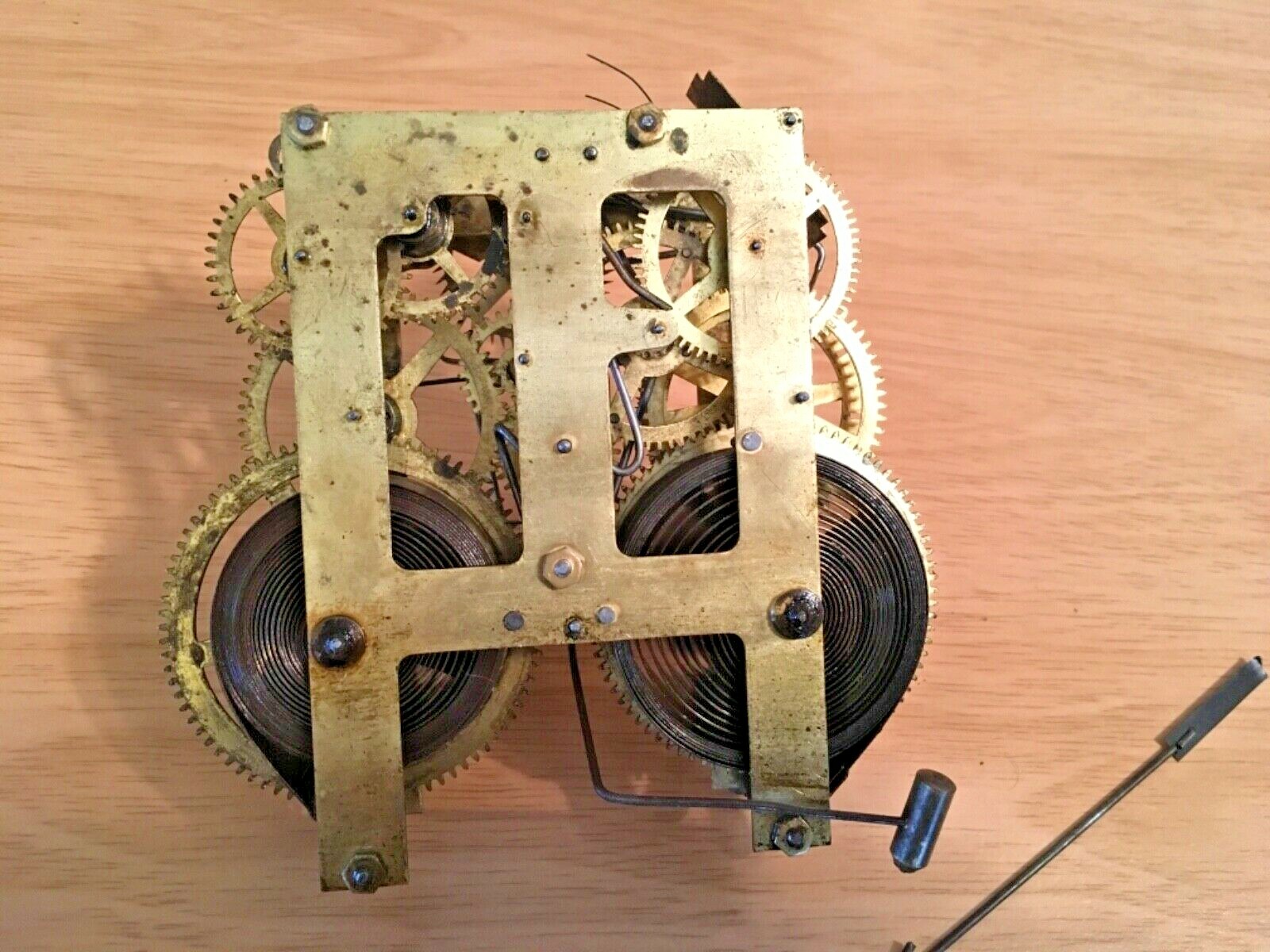 Clock Work Mechanism Antique E. Ingraham Co. Bristol Conn. U.S.A. Parts Restorat