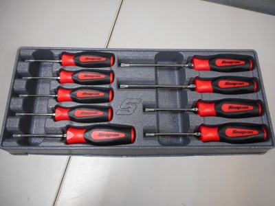 Snap-on 9 Piece Instinct Red Soft Grip Torx Screwdriver Set T8-T45 SGDTX90BR