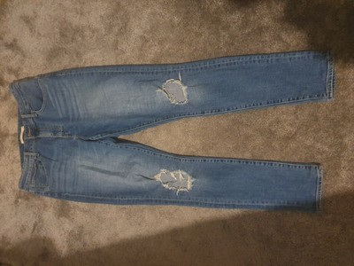 levi's 721 ripped high rise skinny