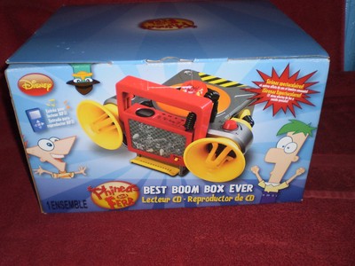  DISNEY Phineas And Ferb Best Boom Box Ever, CD Player, New In Box  GREAT (Best Sounding Portable Cd Player)