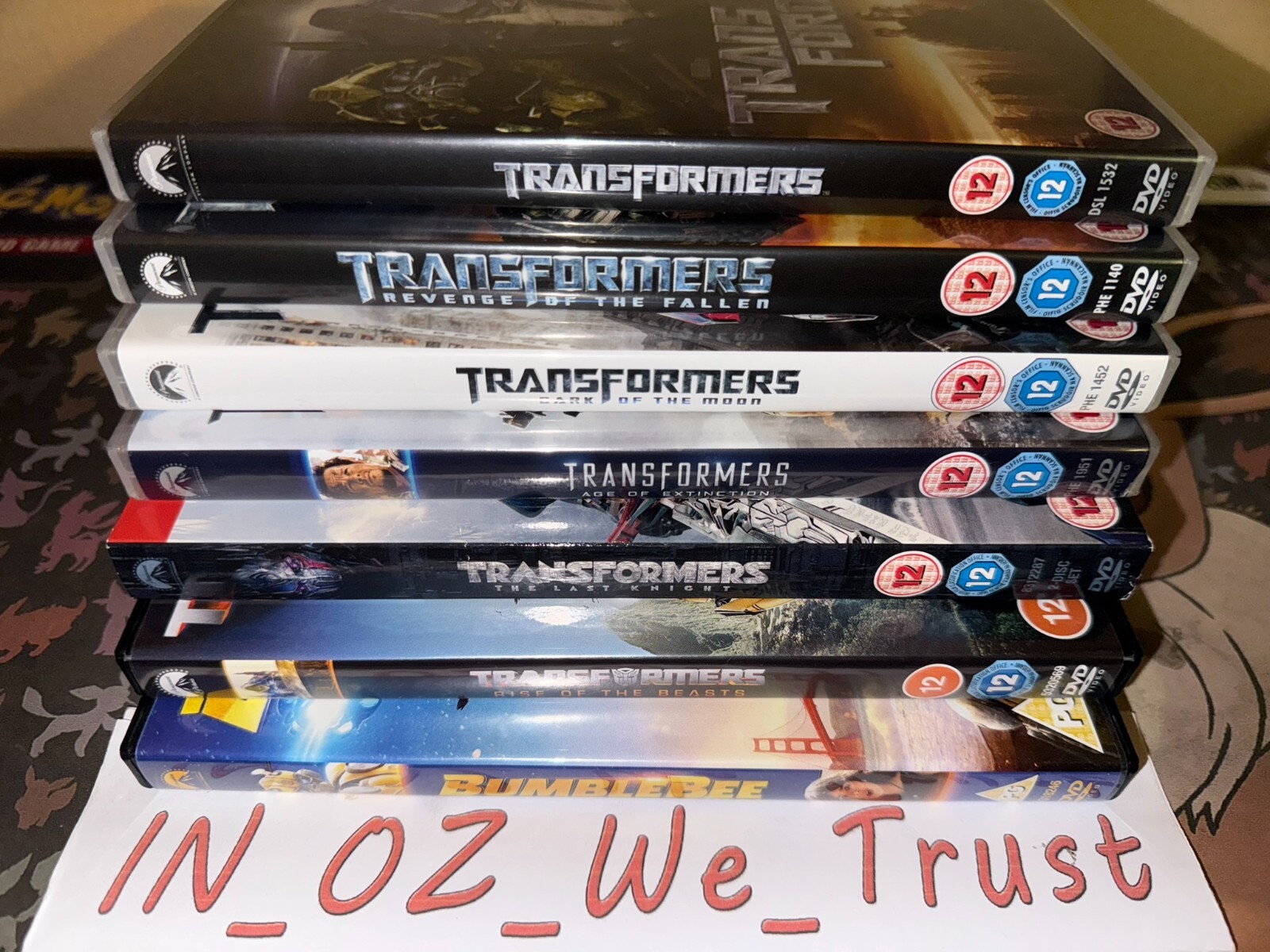 Transformers 6 Film Collection Inc Bumblebee (DVD, 2023, 8
