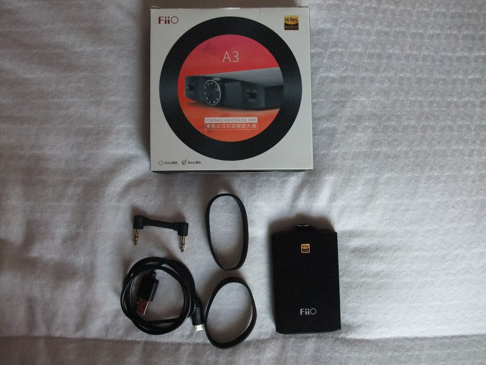V-MODA Crossfade M-100 Headphones, FiiO A3 Headphone Amplifier, Extra Earpads