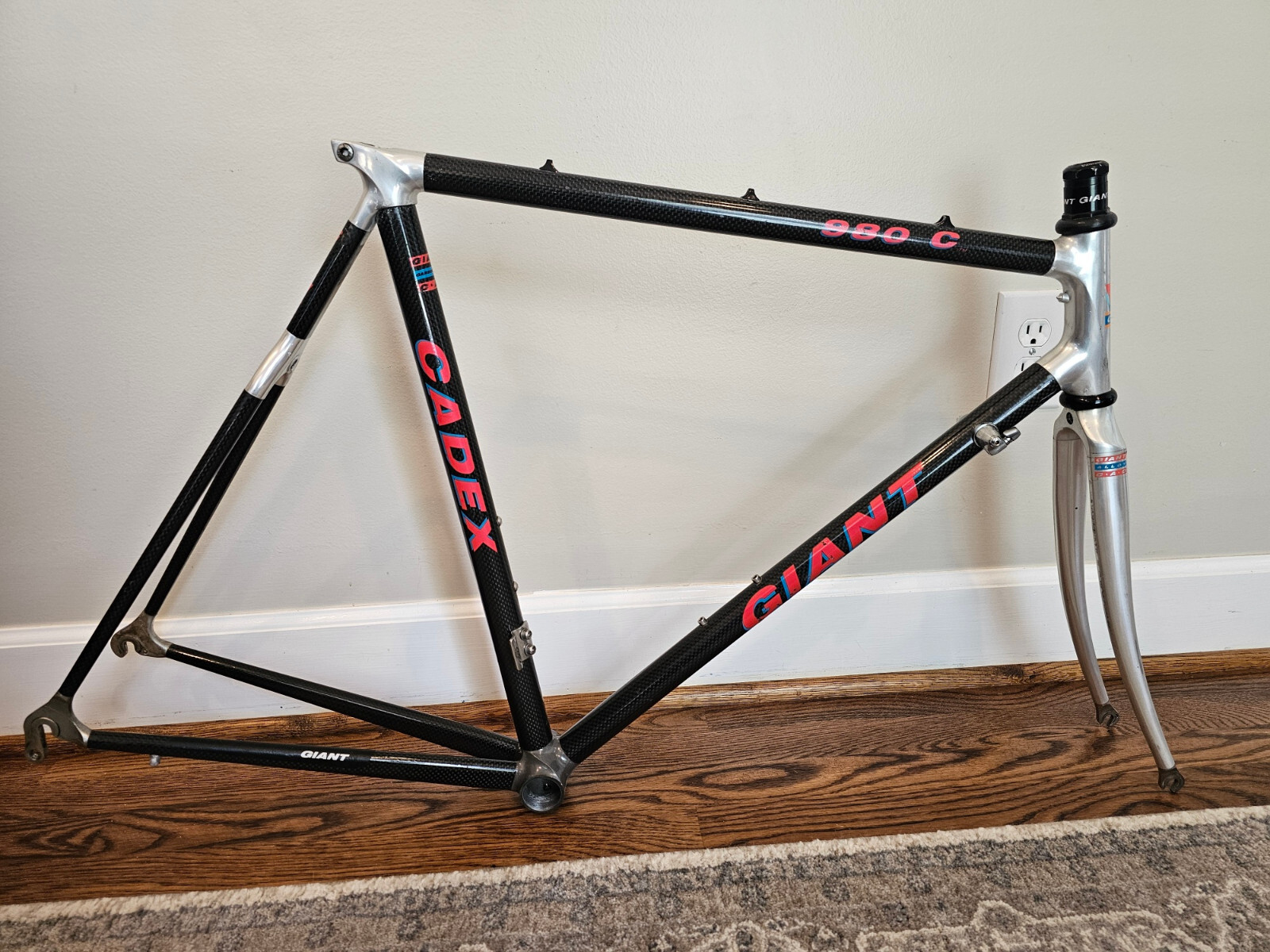 GIANT CADEX 980C vintage アルテとデュラのミックスコンポ Giant Cadex 980 C Carbon Road Frame 58cm