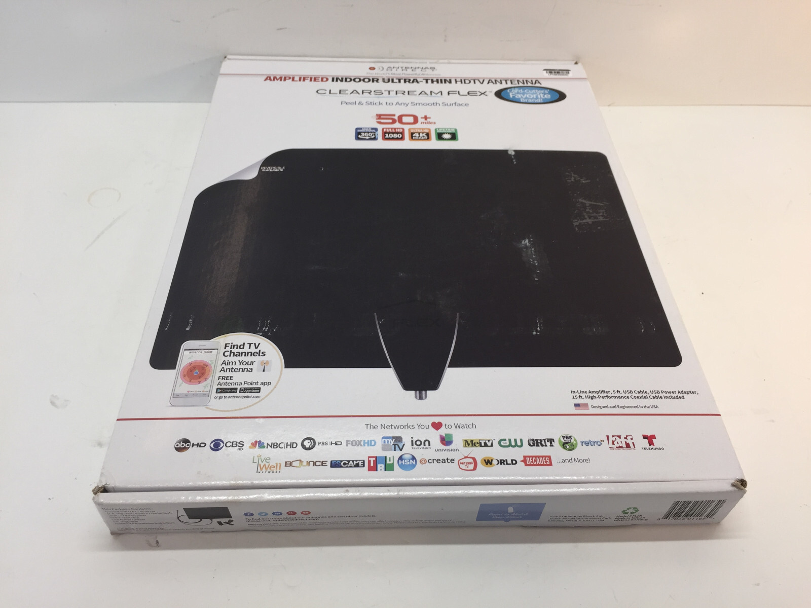 Products Antennas Direct 50+ Mile ClearStream FLEX Antenna Amplified