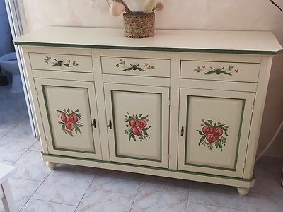 CREDENZA MADIA  SOGGIORNO DIPINTA MANO DECORTA VARI COLORI  PERSONALIZZABILE.