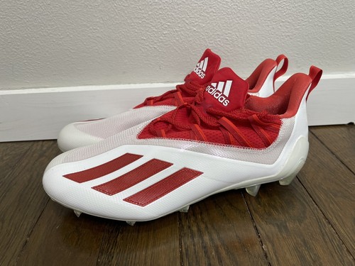 UNRELEASED Adidas SM Adizero 21 Football Cleats White Red UNRELEASED Adidas SM Adizero 21 Football Cleats White Red