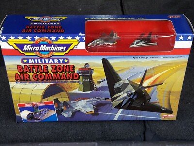 NIB MICRO MACHINES MILITARY BATTLE ZONE AIR COMMAND PLAYSET SET 7002 GALOOB
