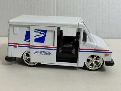JADA DUB CITY USPS TRUCK LONG LIFE VEHICLE 1:32 DIECAST 5'' PULL BACK NEW NO BOX