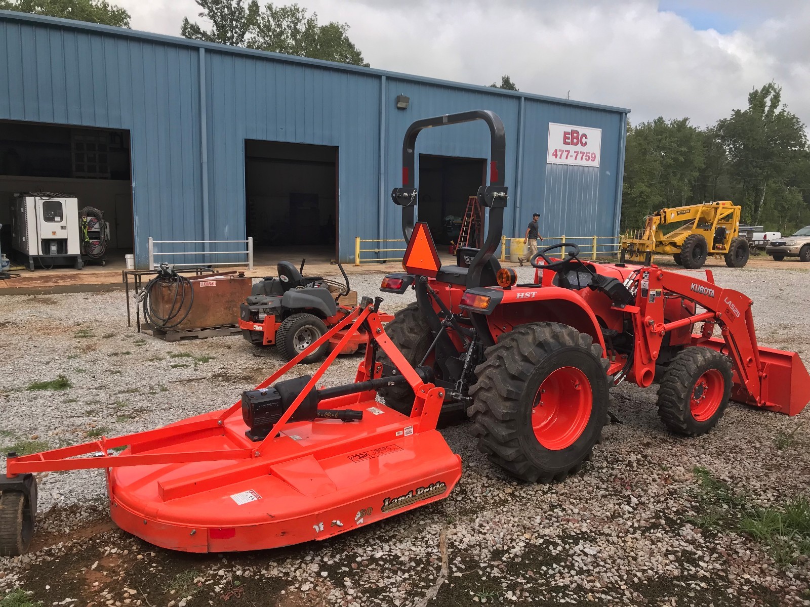 2017 Kubota L2501 HST Tractor with Front Loader and Bush Hog