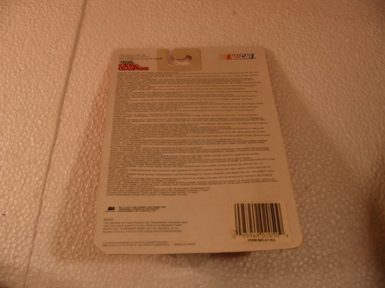 NASCAR 1996 BILL ELLIOTT #94 CAR AND CARD RACING CHAMPIONS