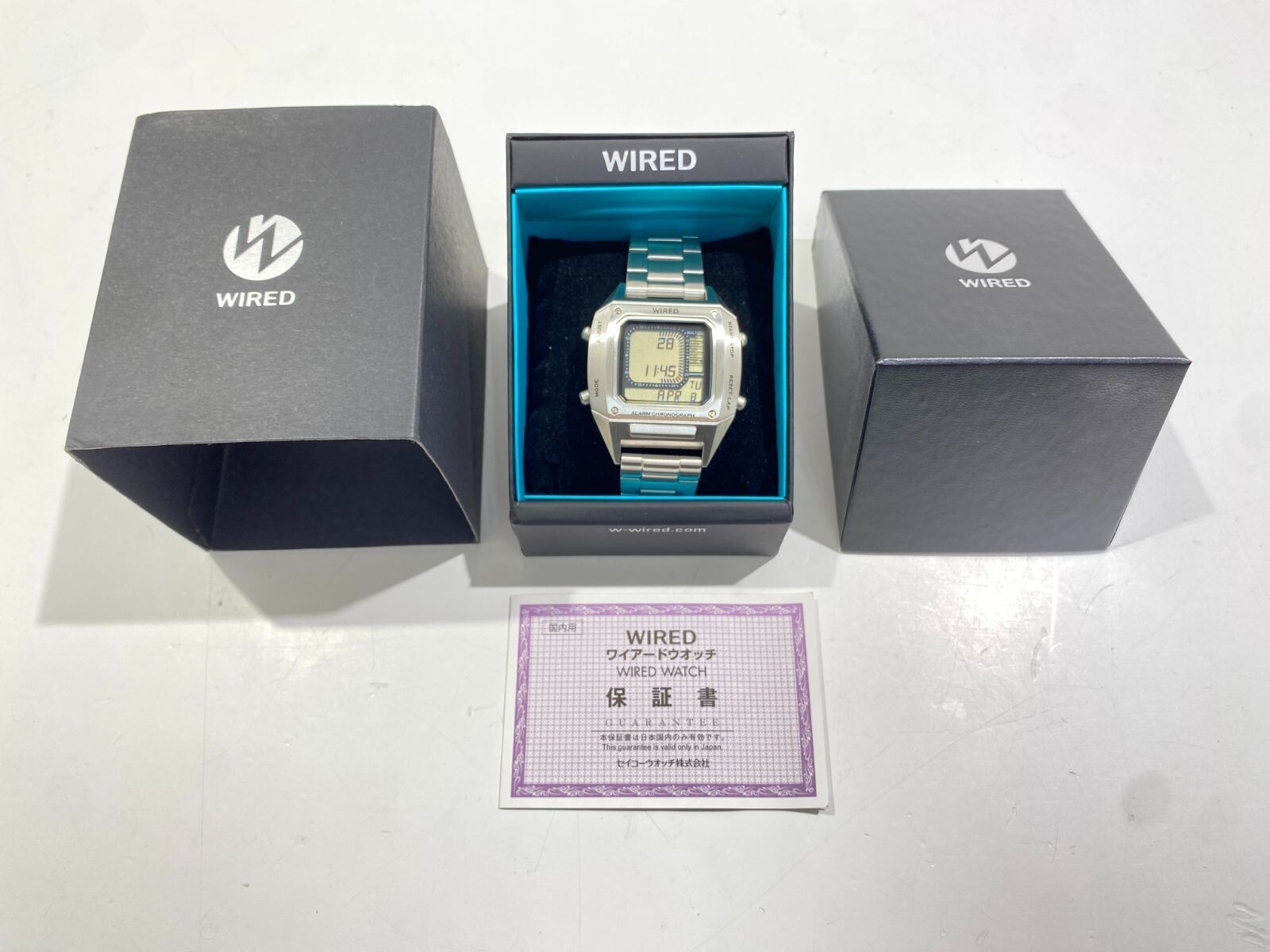 良品：SEIKO WIRED AGAM401 SOLIDITY BEAMS SEIKO WIRED AGAM401 SOLIDITY Featuring BEAMS Watch Silver SS