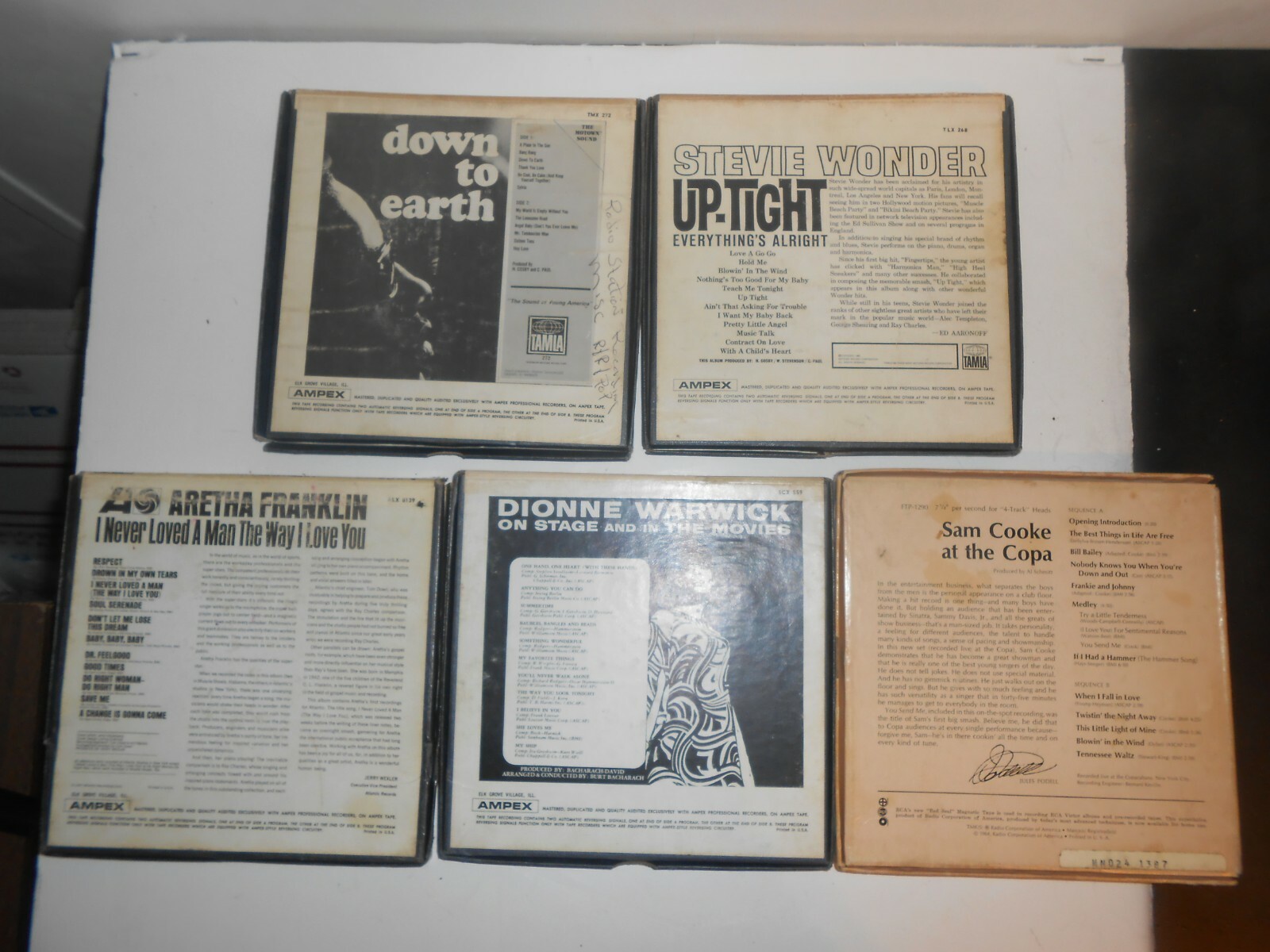 vintage 8mm reel to reel music Stevie wonder Dionne warwick and more