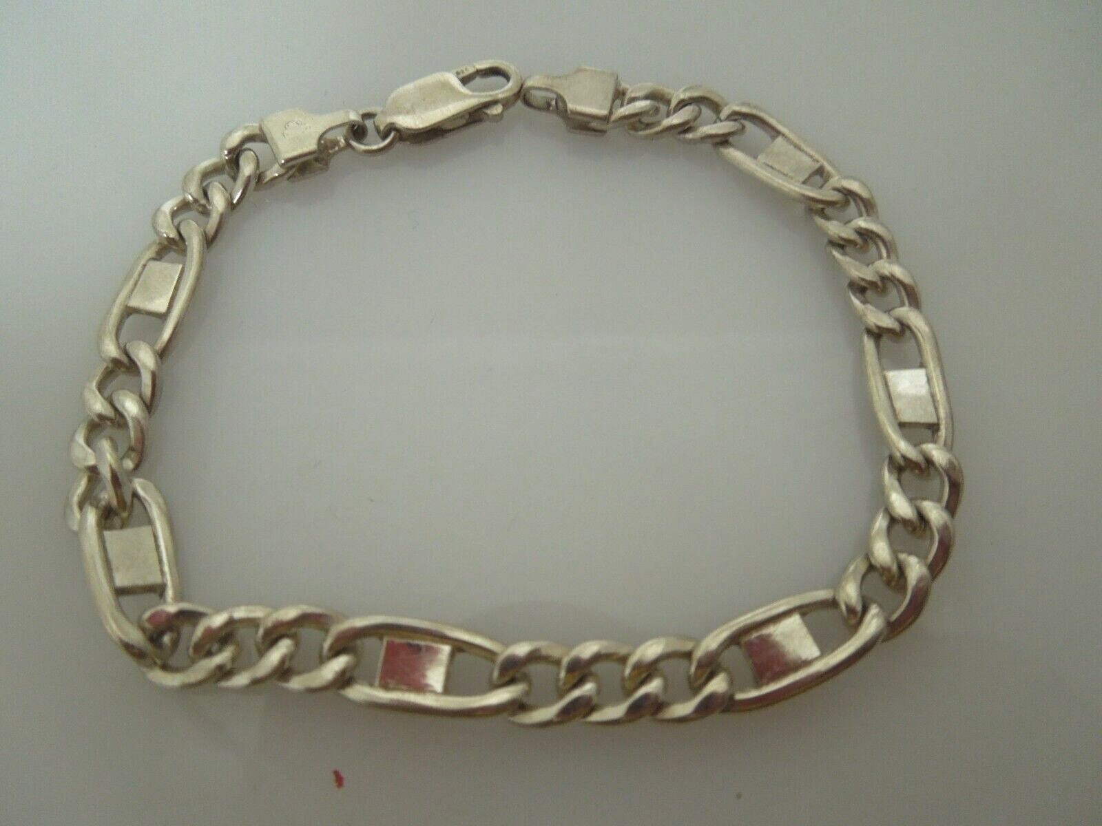 アクセサリー Vintage Silver Plate Chain Bracelet 925 Vintage Sterling Silver 925 Women's Men's Jewelry Chain