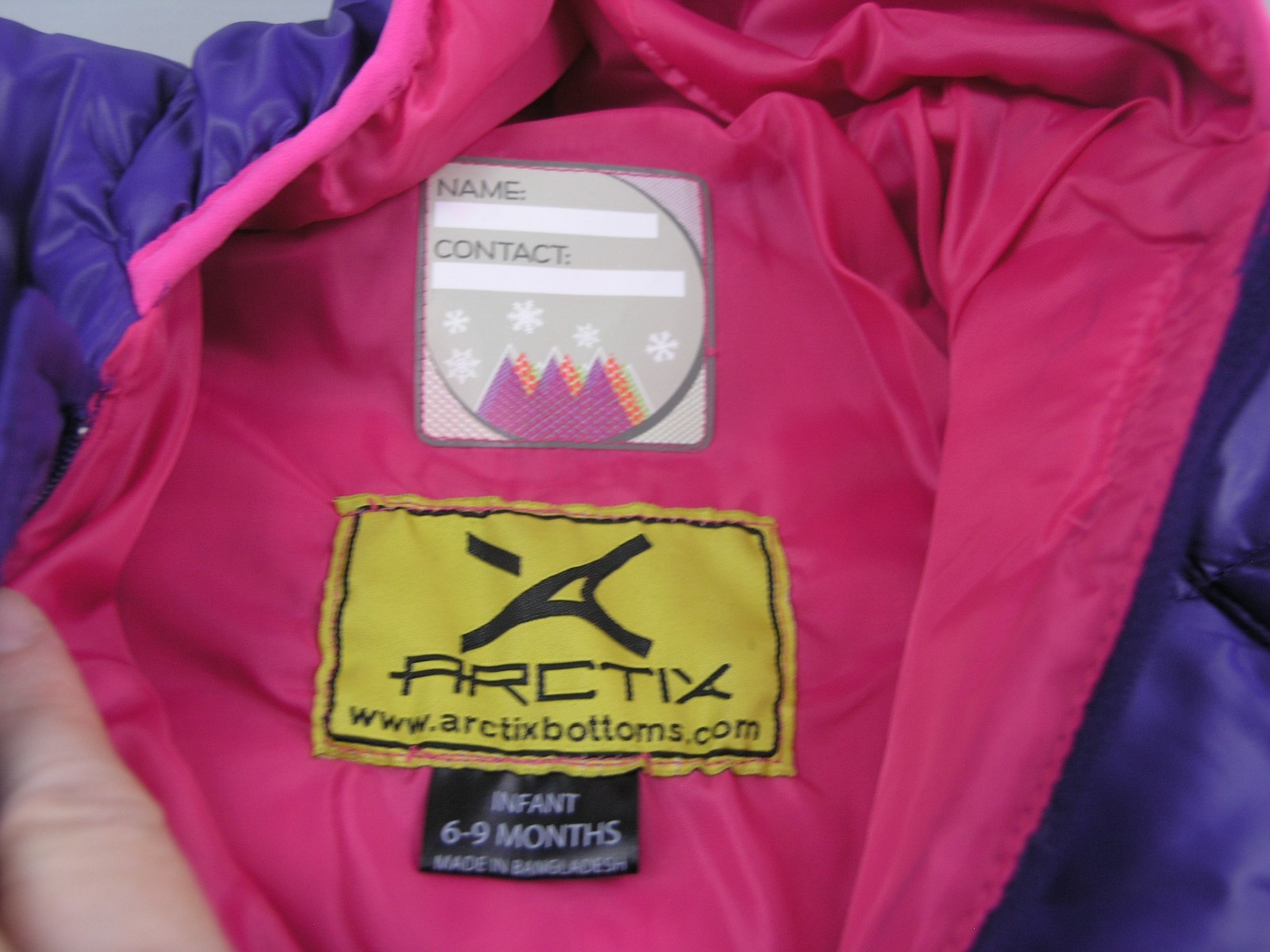 Arctix Infant Snow Bunting Suit Snowsuit Size 6/9 Months Purple Winter NWT New