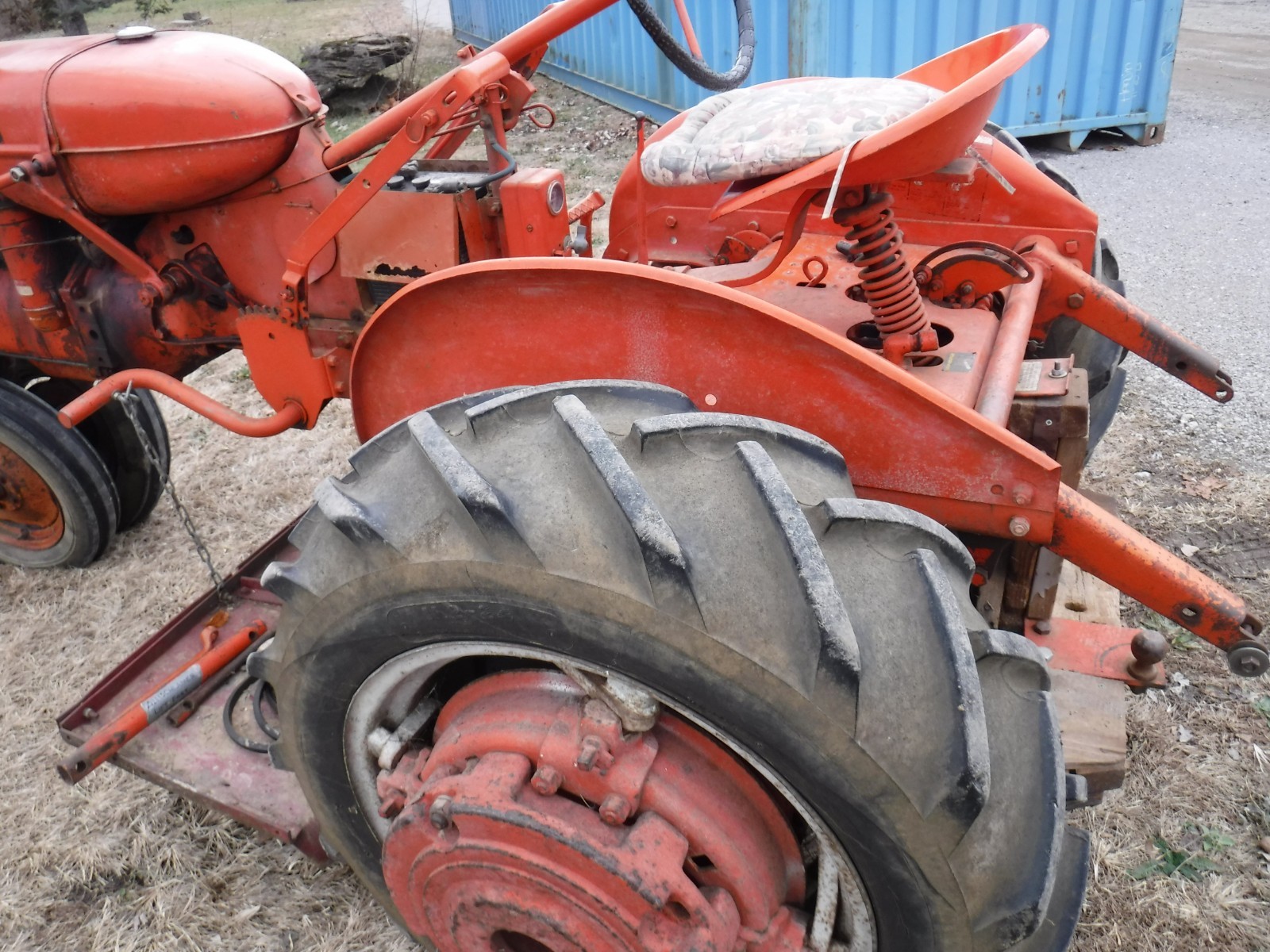 Antique Allis Chalmers CA Tractor 1951 with disc plow farming farm equipment