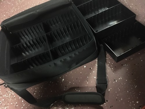 CASE LOGIC Black Nylon Double-Sided Storage Case Holds 120 Cassettes