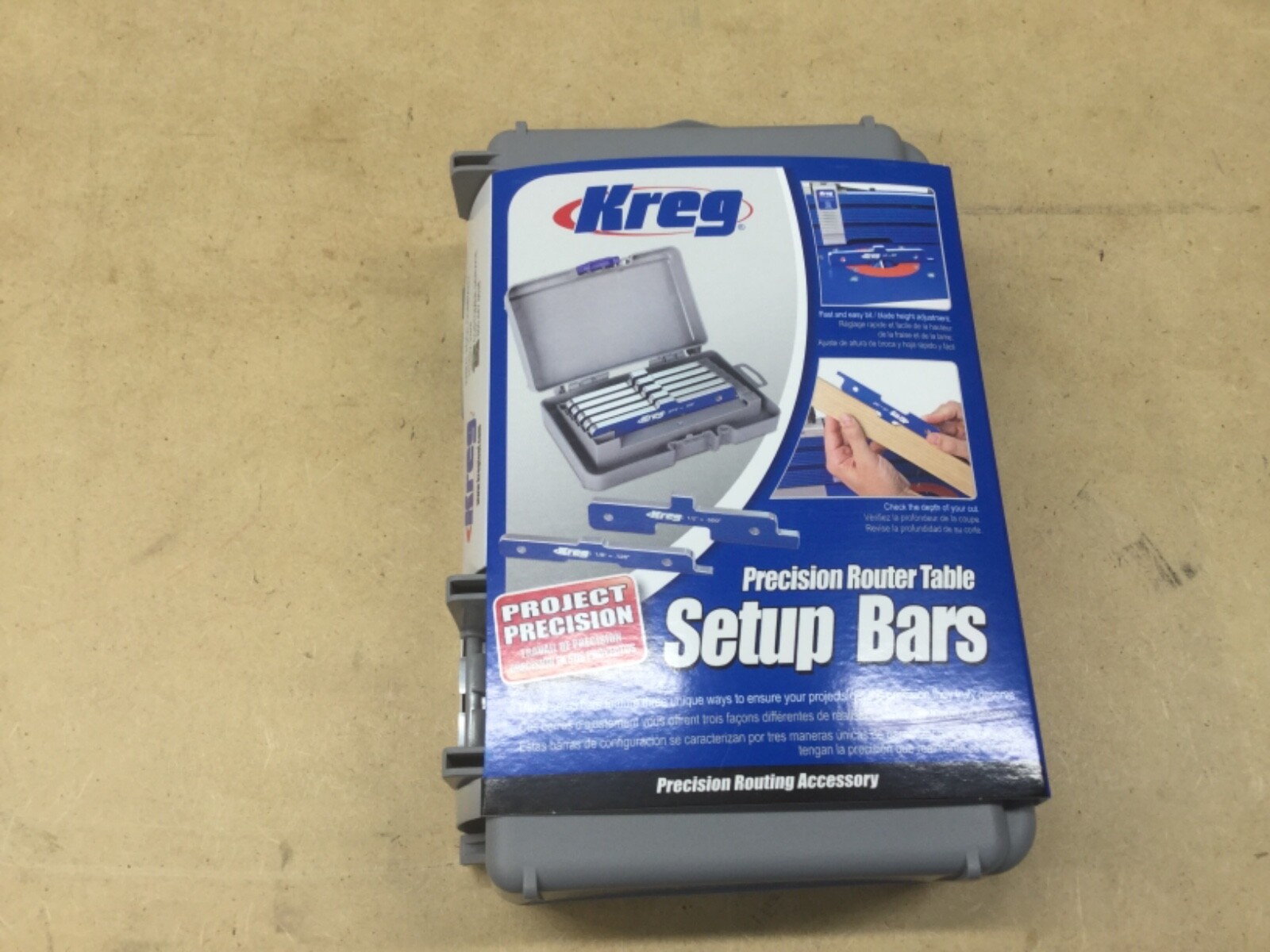 Kreg Bundle PRS3400,PRS3050,KBC3. Router set up bars, insert rings & Bench Clamp