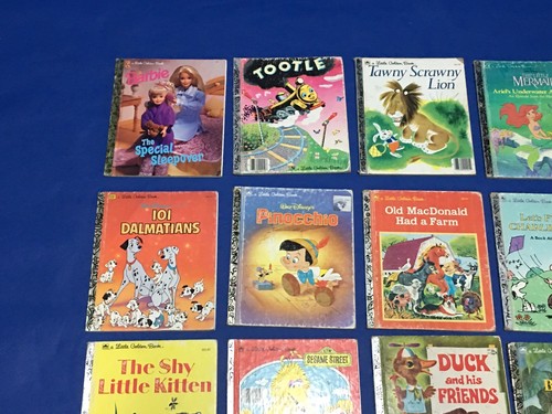Golden Books 15 Books Vintage
