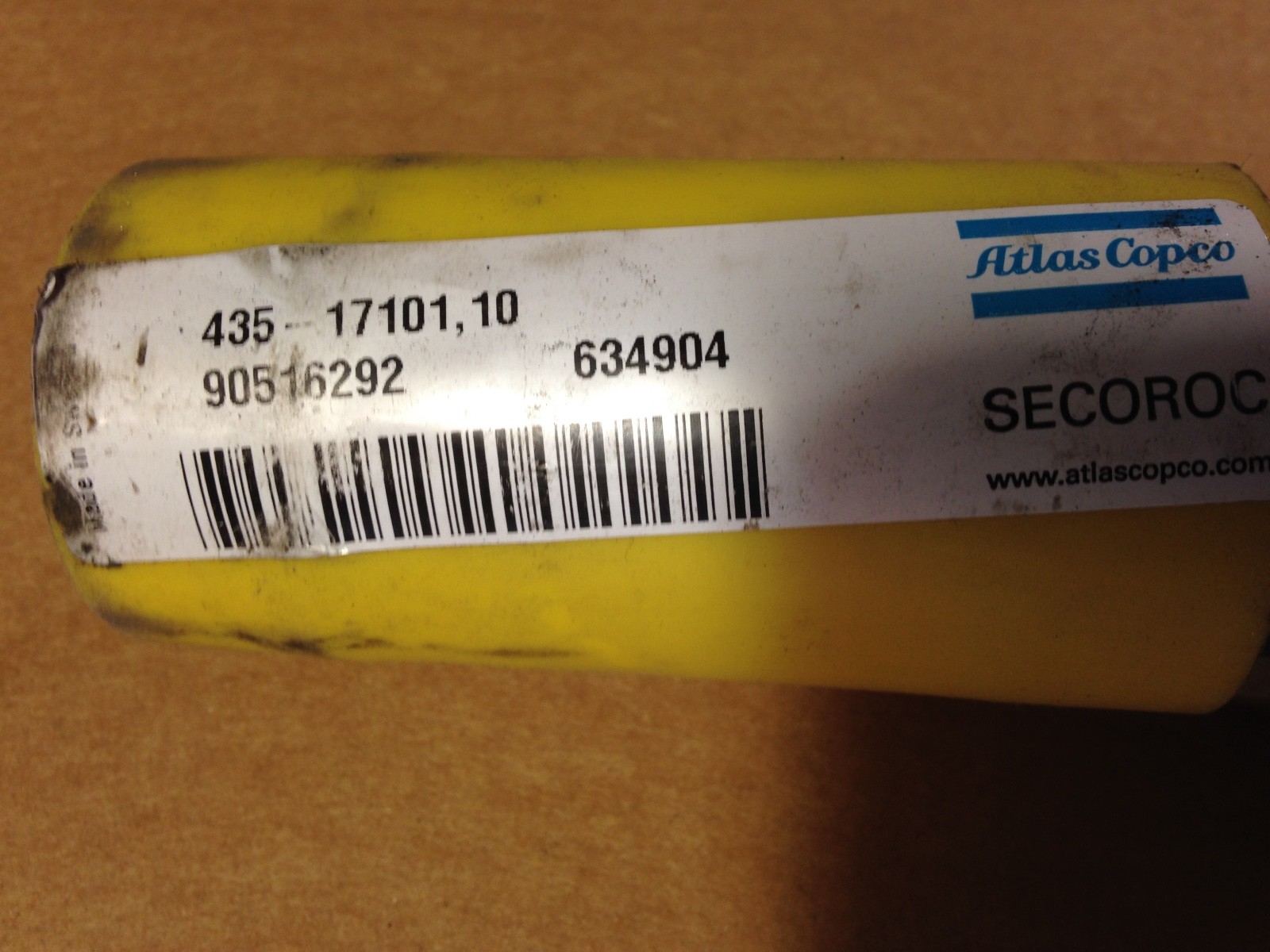 Atlas Copco IR EVL 130, VL 140 12 Spline T-38  Striking Bar Part# 90516292