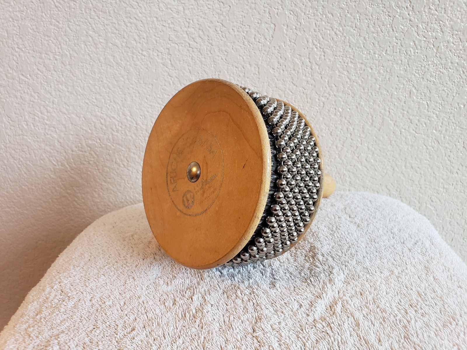Latin Percussion LP234B Large Wooden Afuche/Cabasa - including  holder