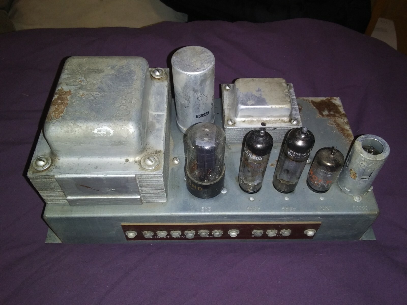 Hammond Organ Tube Reverb Accessory 6BQ5 ECC83 12AX7 5Y3