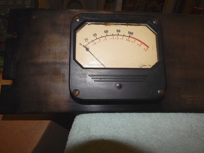 Daven Model 910-B Volume Level Meter, Single, very nice 1940's