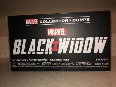 Black Widow Marvel Collector Corps Unopened Size 3XL Black Widow & Alexei Pops!