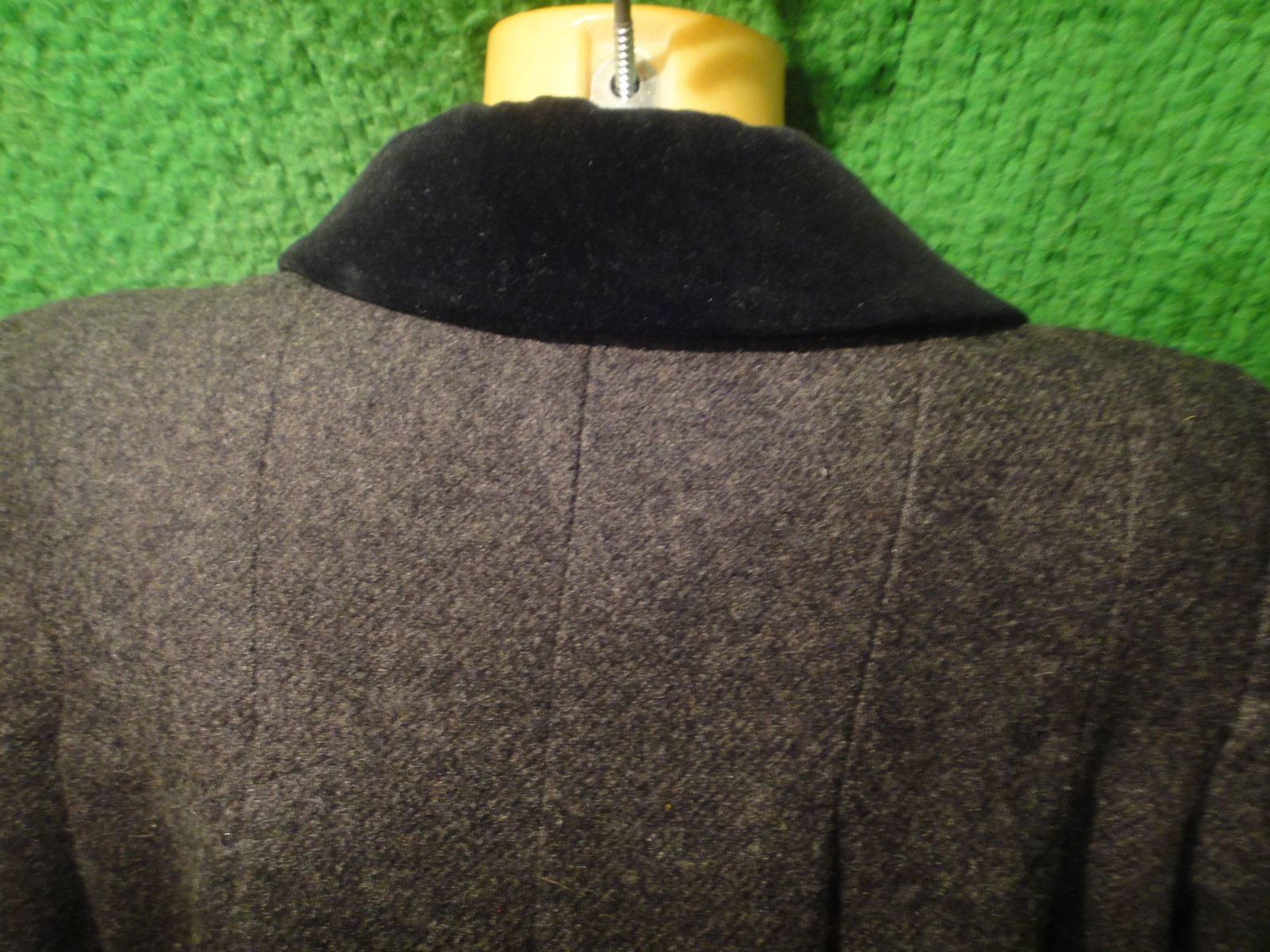 GIRLS ROTHSCHILD DRESS COAT GRAY VELVET COLLAR SIZE 8 LONG